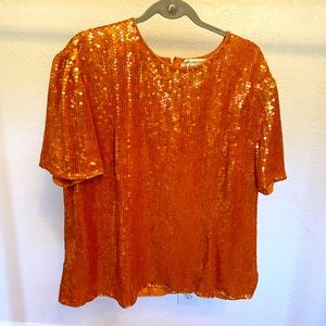Vintage sequin top